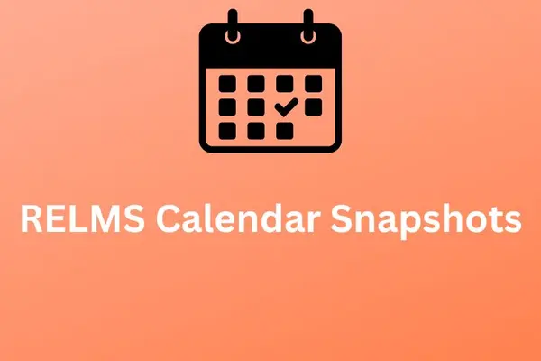 Snapshots of RELMS calendar over time it is down